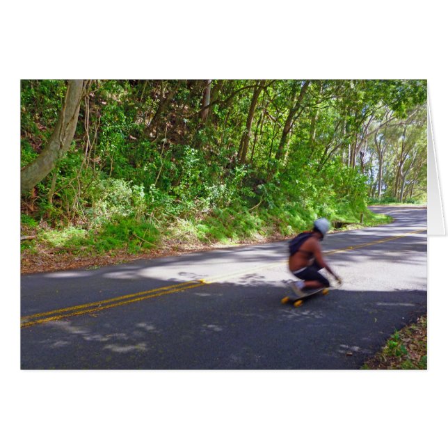 Cartão Skateboarder (Frente Horizontal)