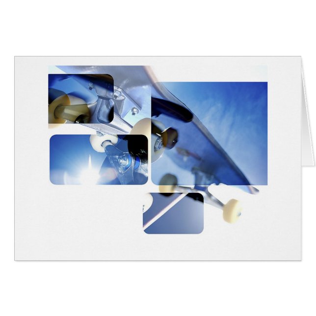 Cartão Skateboarding (Frente Horizontal)