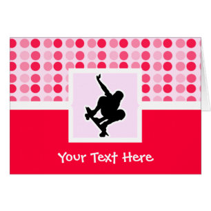 Cartão Skateboarding bonito