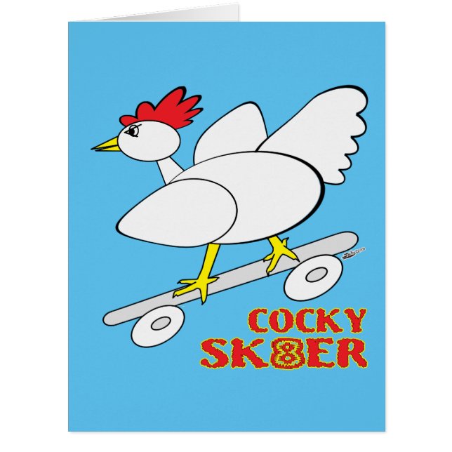 Cartão Skater Cocky (Frente)