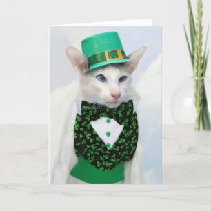 Cartão Skeezix McCat St Patrick's Day Card