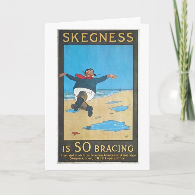 Cartão Skegness, England Viagens vintage Poster (Frente)