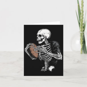 Cartão Skeleton Baseball Halloween Figurume Homens Engraç