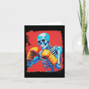 Cartão Skeleton Boxing