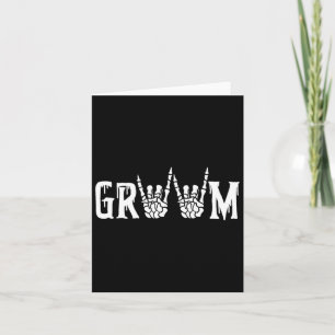 Cartão Skeleton Groom Wedding Recem casados Spooky Hallow