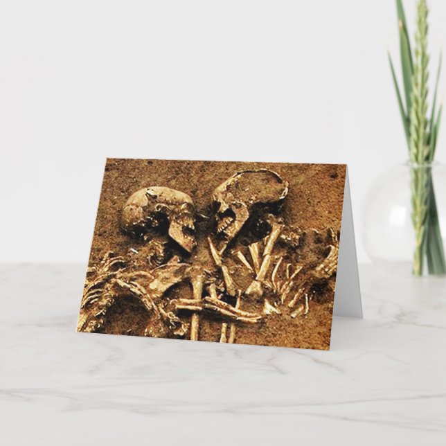 Cartão Skeleton Love (Frente)