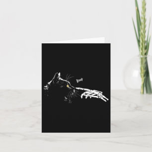 Cartão Skeleton Mão Boop Halloween Gats Pretos Cachorros 