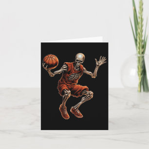 Cartão Skeleton Reproduzindo Dia de as Bruxas engraçado L