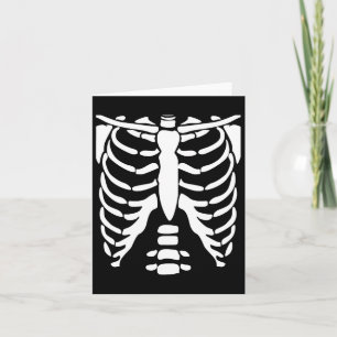Cartão Skeleton Shirt Halloween Costume Costume Raiva Ana