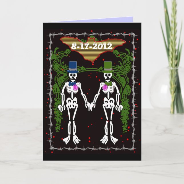 Cartão skeleton wedding 2 (Frente)