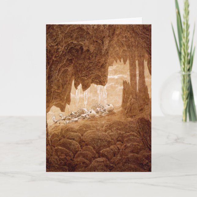 Cartão Skeletons in a Cave Retirement card (Frente)