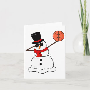 Cartão Sketll Dabbing Snowman - Brincadeira de Natal