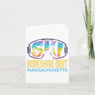 Cartão Ski Berkshire East Machusets esquiando férias