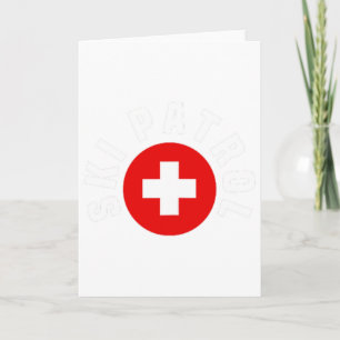 Cartão Ski Patrol Pocket Outfit Slope Emergency Skier Saf