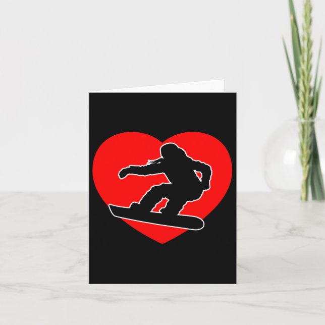 Cartão Ski Snowboard Goggles Engraçado Esqui Snowboard Gi (Frente)