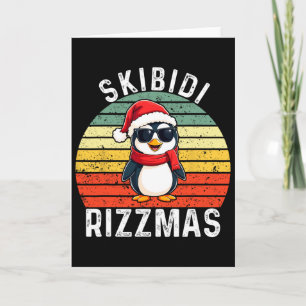 Cartão Skibidi Rizzmas Boneco de Neve Carisma Kid Natal L