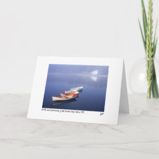 Cartão skiffs and boathouse