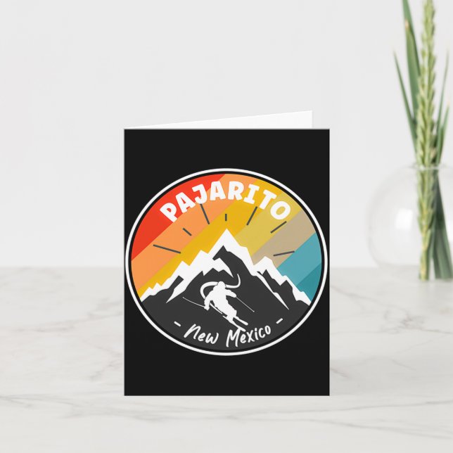 Cartão Skiing In Pajarito New Mexico  (Frente)