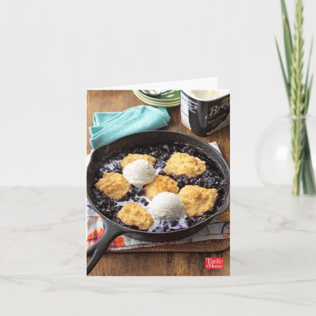 Cartão Skillet Bluberry Slump (Frente)