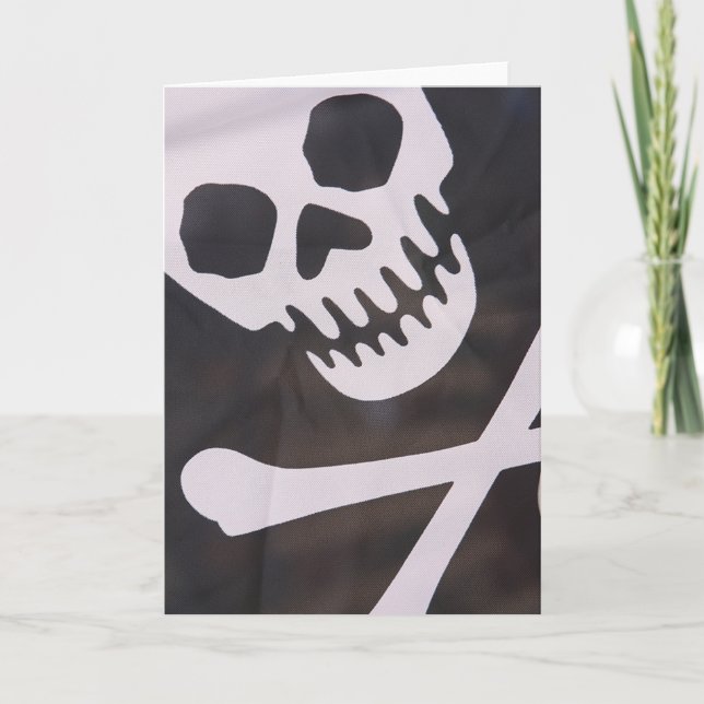 Cartão Skull and Crossbones Customizable Cards (Frente)