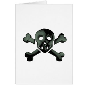Cartão skull crossbones