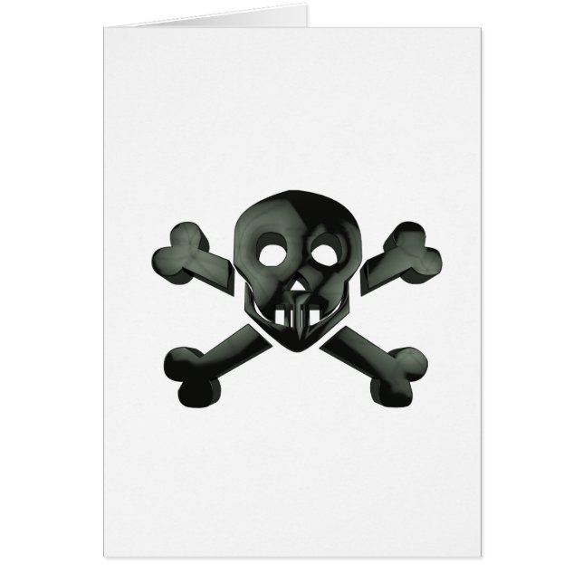 Cartão skull crossbones (Frente)