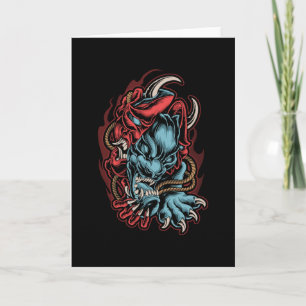 Cartão Skull Japonês