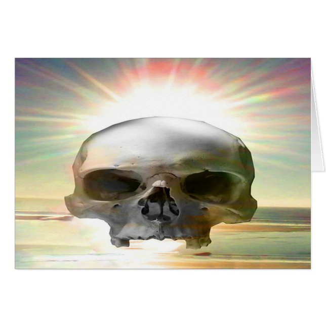 Cartão Skull Sunset (Frente Horizontal)