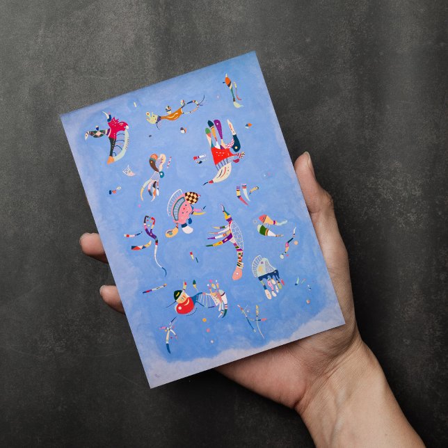Cartão Sky Blue | Wassily Kandinsky (Criador carregado)
