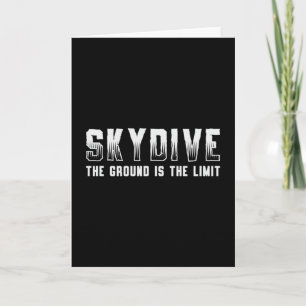 Cartão Skydiver Skydive O Terreno É A Vintagem Do Limite