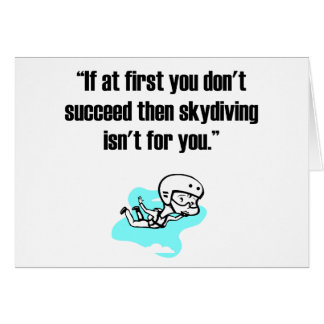 Cartão Skydiving