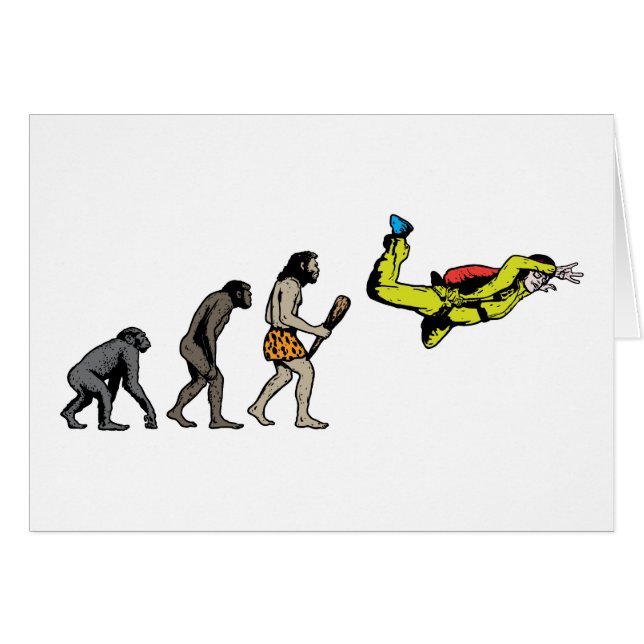 Cartão Skydiving (Frente Horizontal)