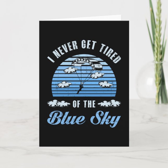 Cartão Skydiving Skydive Jump Skydiver Retro Funny Gift (Frente)