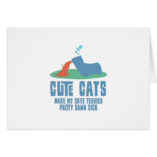 Cartão Skye Terrier (Frente Horizontal)