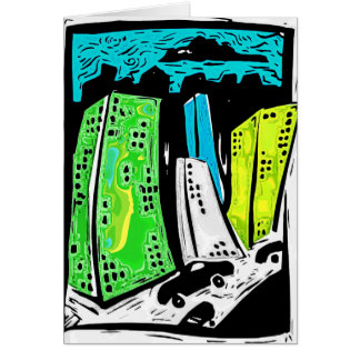 Cartão Skyline 7 da cidade