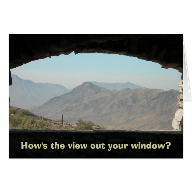Cartão Skyline arizona (Como está a visão?) (Frente horizontal)