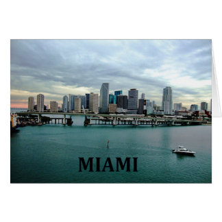 Cartão Skyline Miami Florida