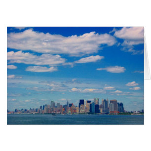 Cartão skyline nyc