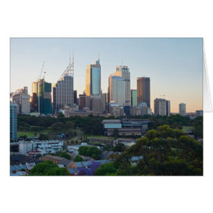 Cartão Skyscrapers do Sydney Business Center
