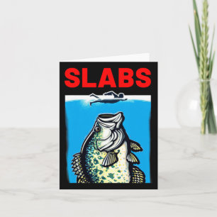 Cartão Slab Famoso e Famoso Filme de Tubarão Paródia Crap