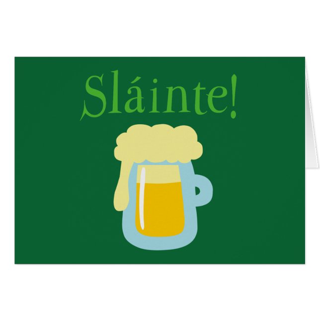 Cartão Sláinte Beer (Frente Horizontal)