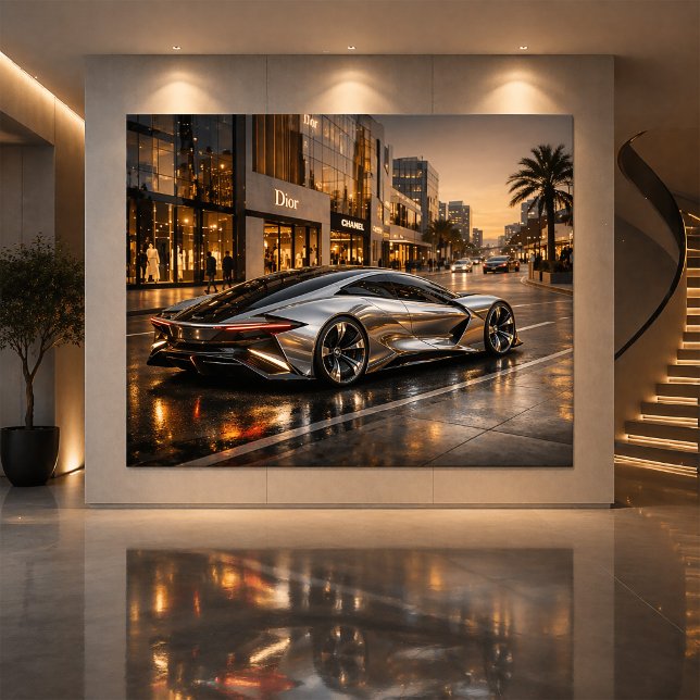Cartão Sleek Concept Supercar Wall Decor (Criador carregado)