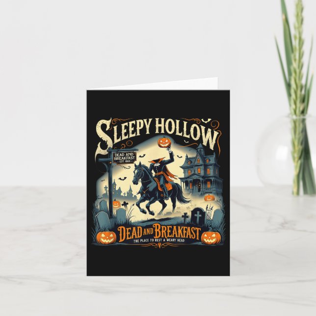 Cartão Sleepy Hollow Breakfast Soky Halloween  (Frente)