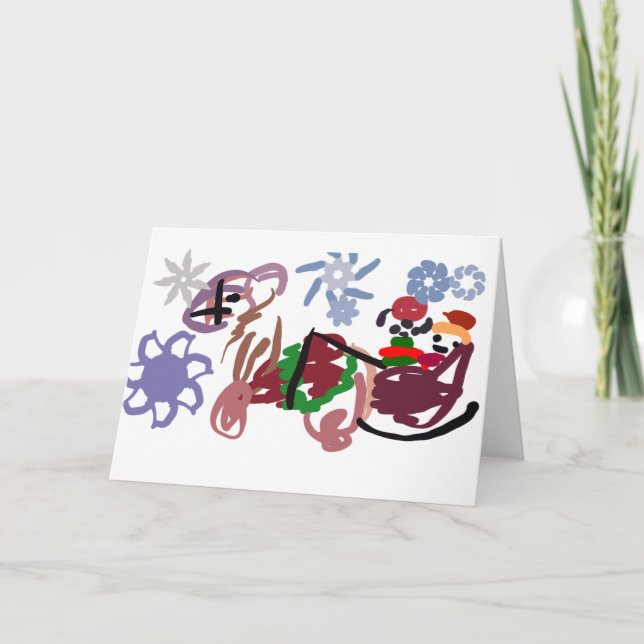 Cartão  Sleigh winter  (Frente)