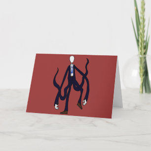 Cartão Slender Man - Book of Monsters Halloween