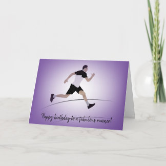 Cartão Slim Boy Runner Birthday