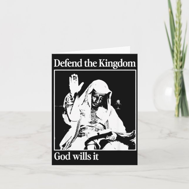 Cartão Sliver Mask King Baldwin Iv Meme The Leper King Wa (Frente)