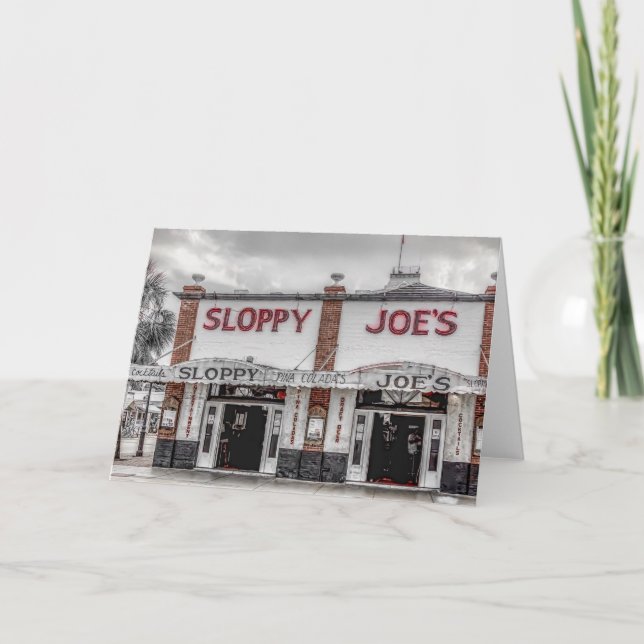 Cartão Sloppy Joe's Key West Greeting Card (Frente)