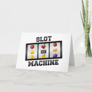 Cartão Slot Machine--Good Luck!