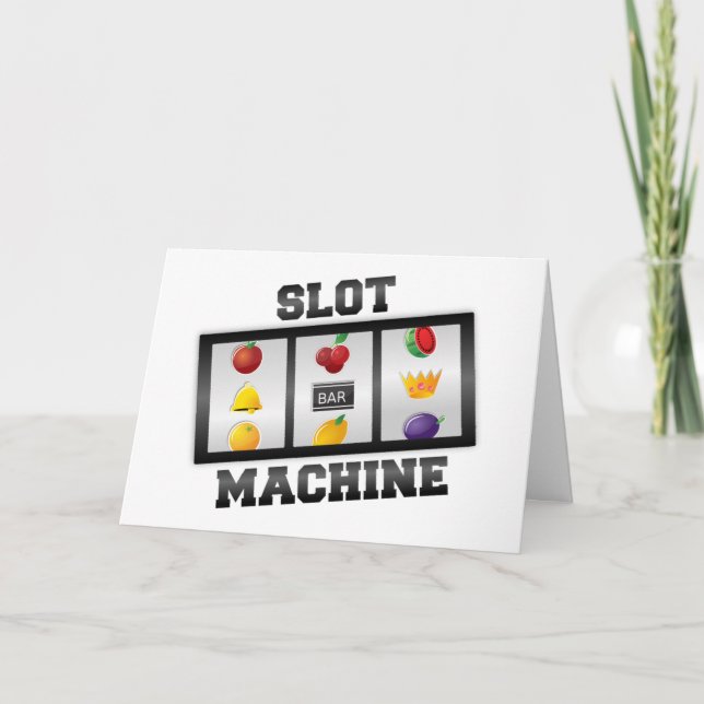 Cartão Slot Machine--Good Luck! (Frente)